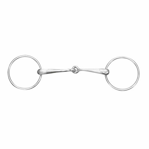 Centaur Stainless Steel Medium Weight Hollow Mouth Loose Ring Snaffle